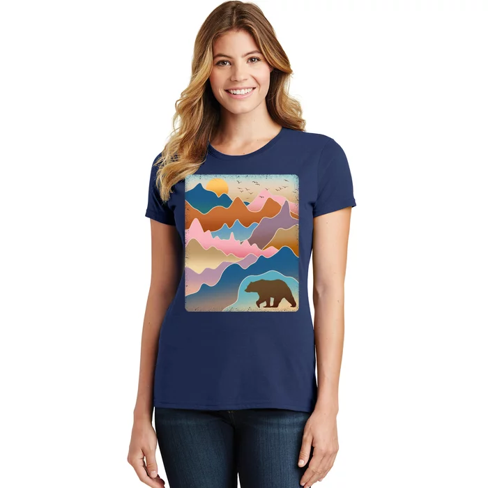 Abstract Bear Mountain Wilderness Women's T-Shirt