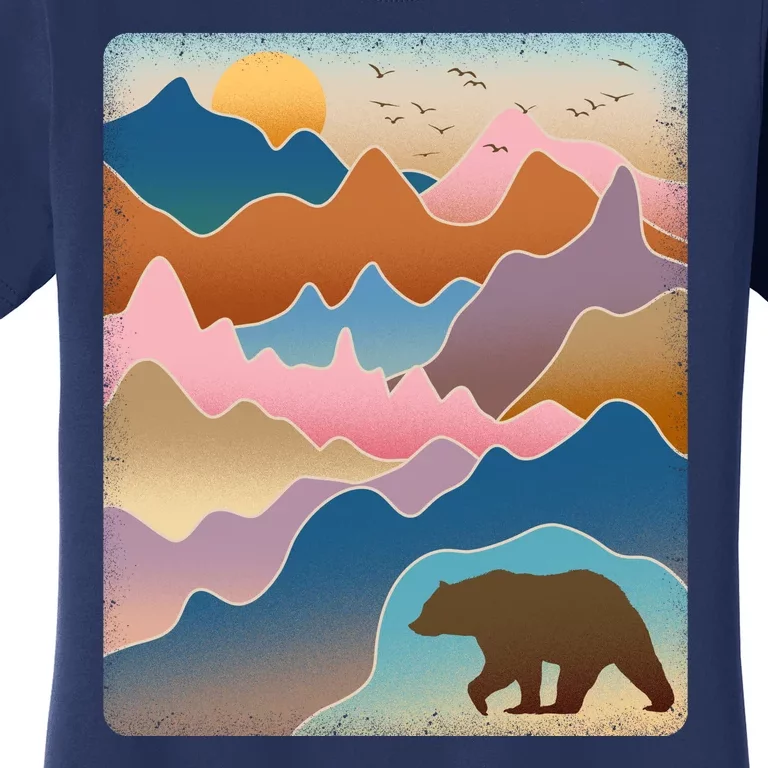 Abstract Bear Mountain Wilderness Women's T-Shirt