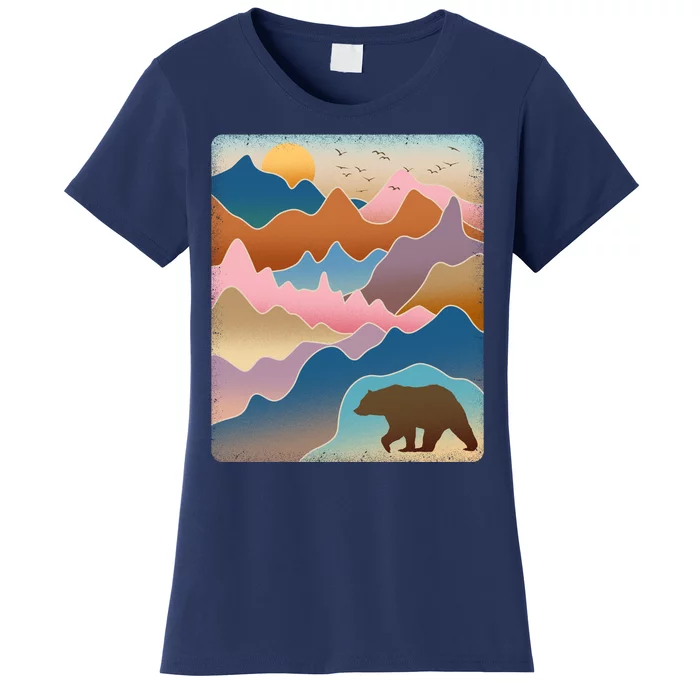 Abstract Bear Mountain Wilderness Women's T-Shirt