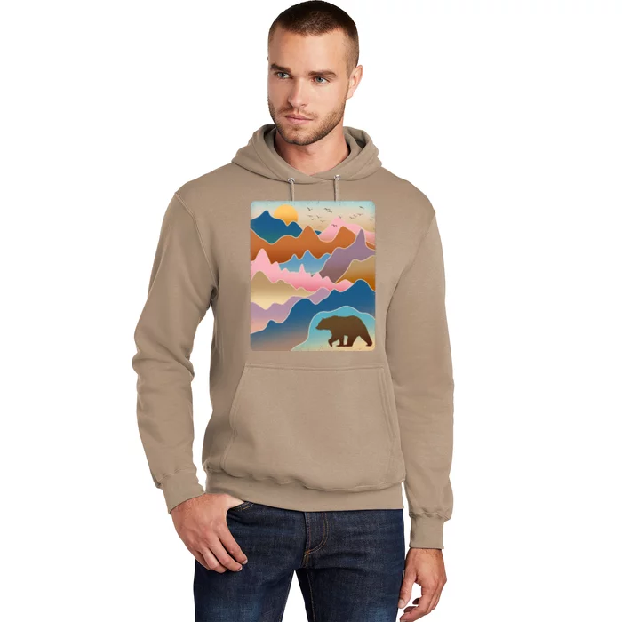 Abstract Bear Mountain Wilderness Hoodie