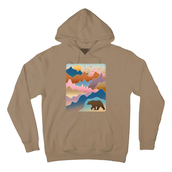 Abstract Bear Mountain Wilderness Hoodie