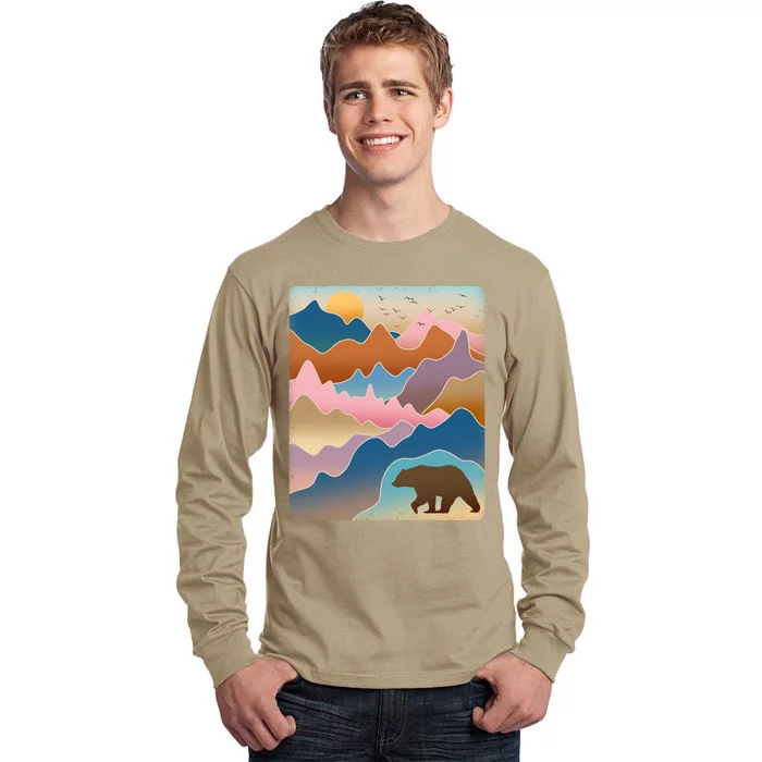 Abstract Bear Mountain Wilderness Tall Long Sleeve T-Shirt