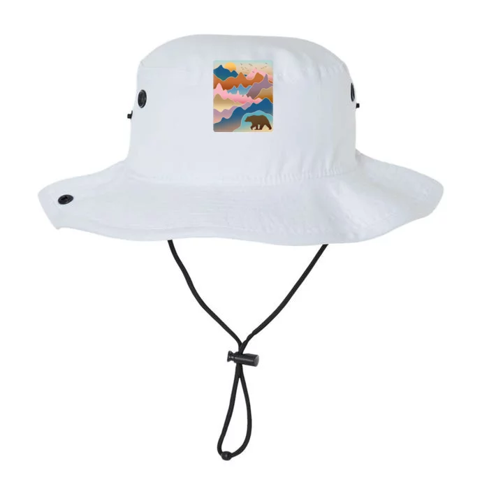 Abstract Bear Mountain Wilderness Legacy Cool Fit Booney Bucket Hat