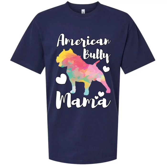 American Bully Mama Bulldog Owner Mom Cute Gift Sueded Cloud Jersey T-Shirt