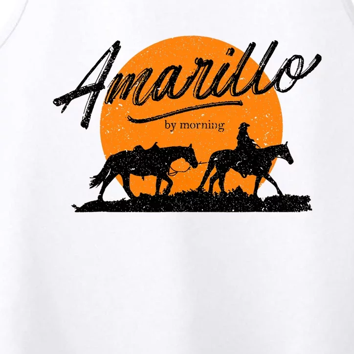 Amarillo By Morning, Country Music, Western Performance Tank