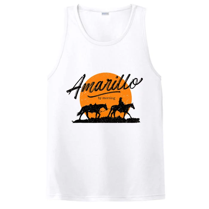 Amarillo By Morning, Country Music, Western Performance Tank