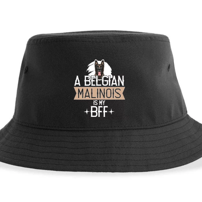 A Belgian Malinois Is My Bff Belgian Malinois Dog Sustainable Bucket Hat