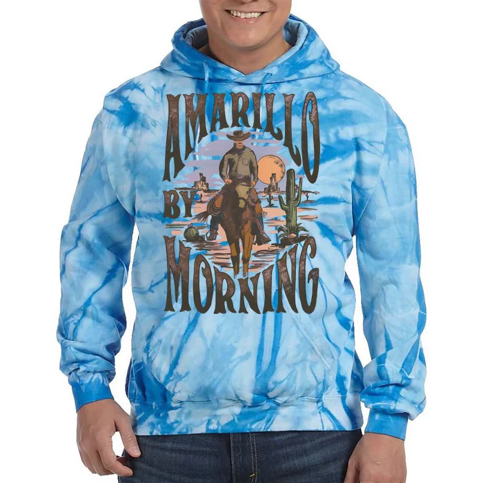 Amarillo By Morning Cowgirl Western Wild West Tie Dye Hoodie