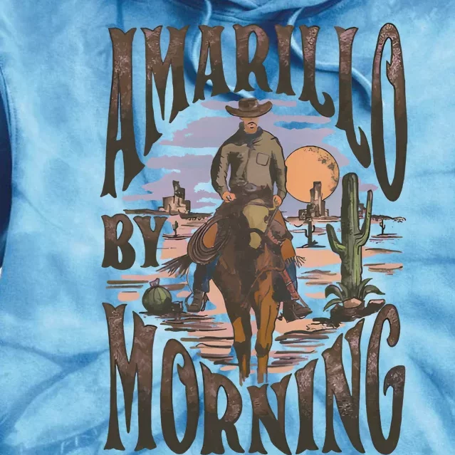 Amarillo By Morning Cowgirl Western Wild West Tie Dye Hoodie