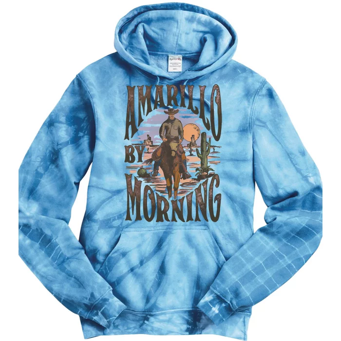 Amarillo By Morning Cowgirl Western Wild West Tie Dye Hoodie