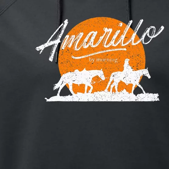 Amarillo By Morning Country Music Western Performance Fleece Hoodie