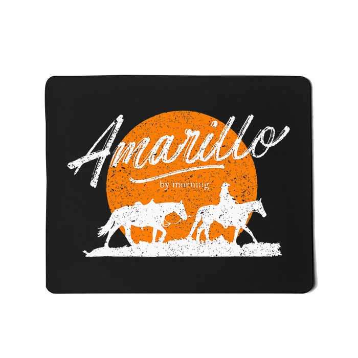 Amarillo By Morning Country Music Western Mousepad