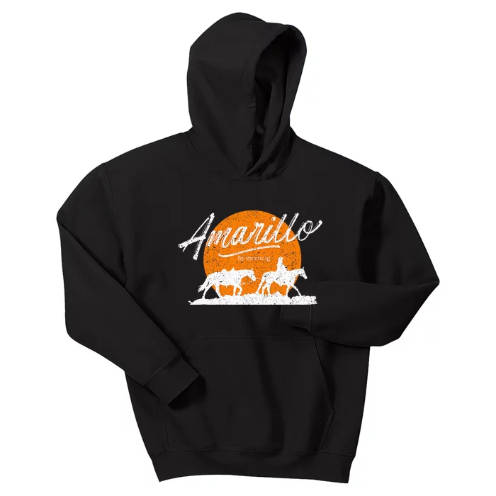 Amarillo By Morning Country Music Western Kids Hoodie