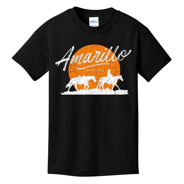 Amarillo By Morning Country Music Western Kids T-Shirt