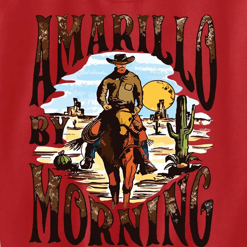 Amarillo By Morning Country Music Kids Sweatshirt