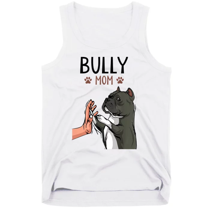 American Bully Mom Cute Dog Mama Funny Women TShirt Tank Top