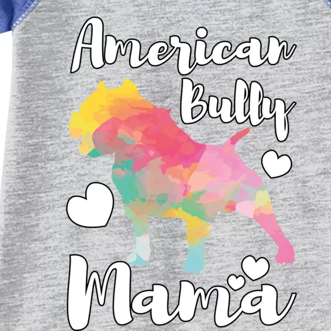 American Bully Mama Bulldog Owner Mom Gift Infant Baby Jersey Bodysuit