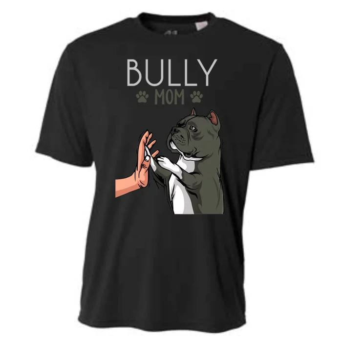 American Bully Mom Cute Dog Mama Funny Mothers Day Gift Cooling Performance Crew T-Shirt