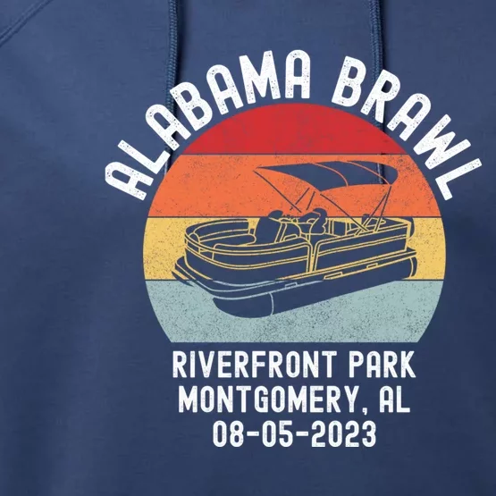 Alabama Brawl Montgomery Riverfront Brawl Alabama Boat Fight Performance Fleece Hoodie