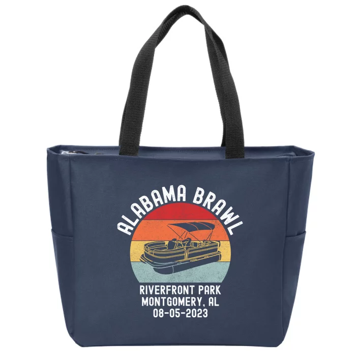 Alabama Brawl Montgomery Riverfront Brawl Alabama Boat Fight Zip Tote Bag