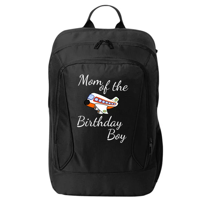 Airplane Birthday Mom Of The Birthday Plane Gift City Backpack