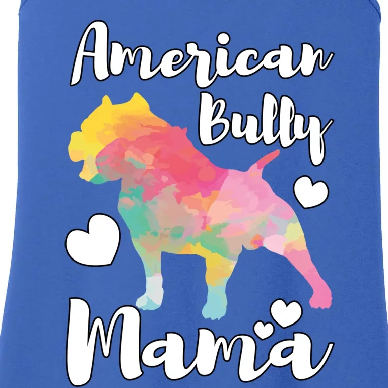 American Bully Mama Bulldog Owner Mom Cool Gift Ladies Essential Tank