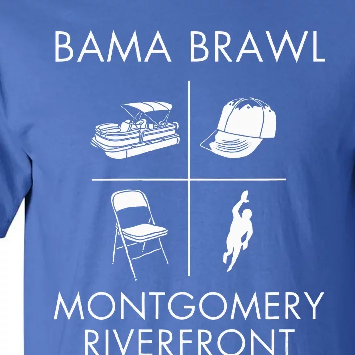 Alabama Brawl Montgomery Riverfront Brawl VNeck Tall T-Shirt