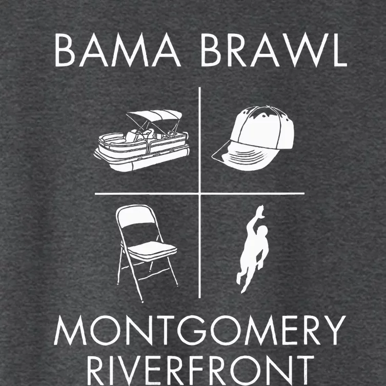 Alabama Brawl Montgomery Riverfront Brawl VNeck Women's Crop Top Tee