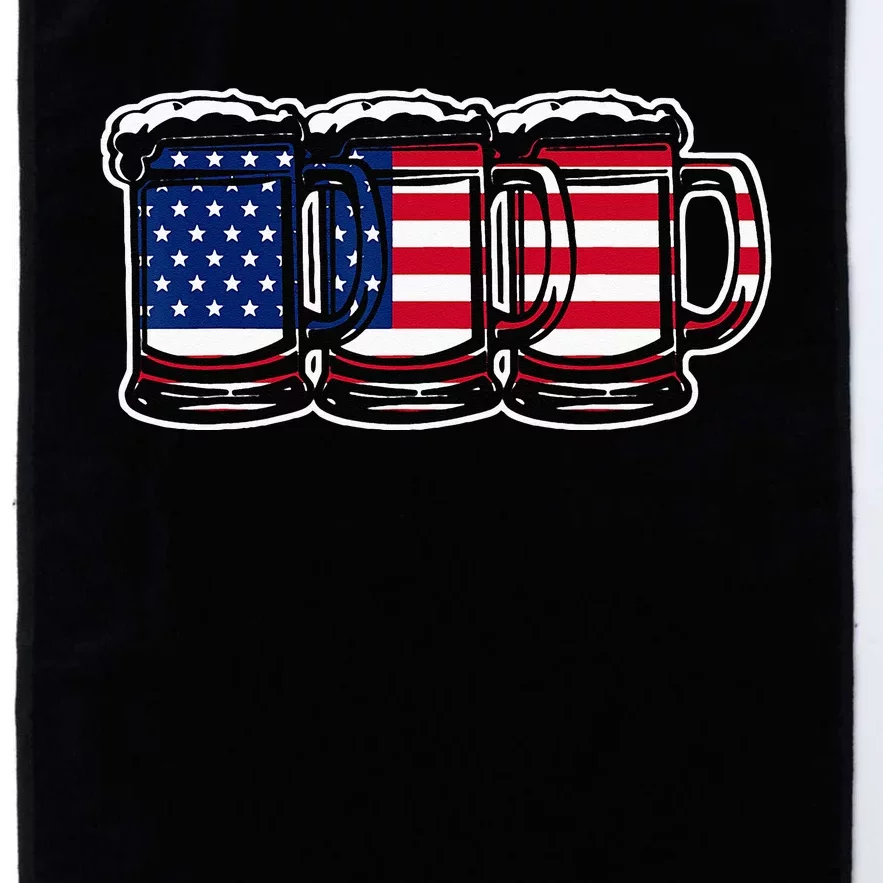 America Beer Mugs Platinum Collection Golf Towel