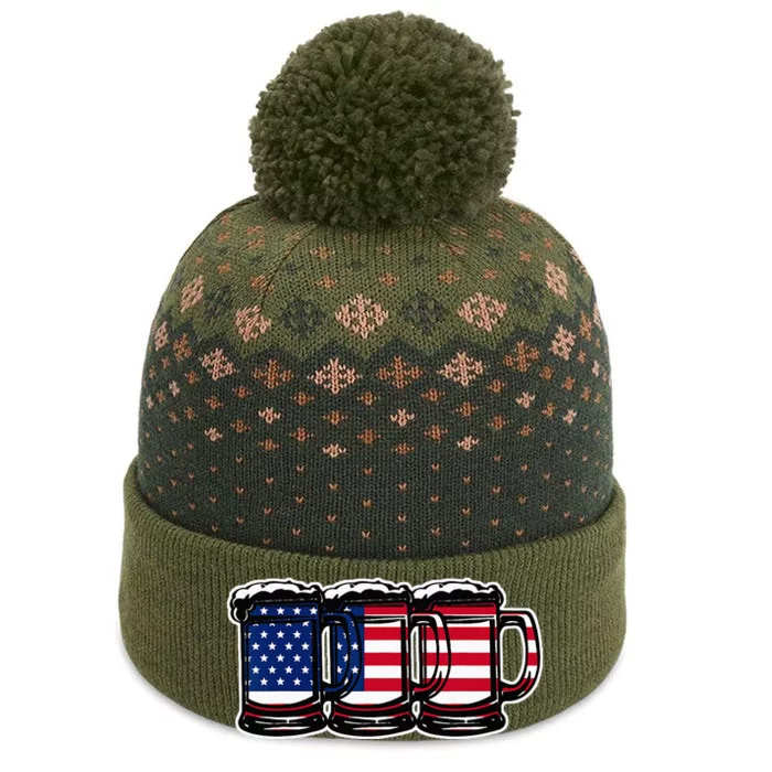 America Beer Mugs The Baniff Cuffed Pom Beanie