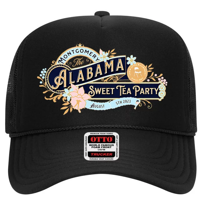 Alabama Brawl Montgomery Riverfront Brawl Alabama Boat Fight High Crown Mesh Trucker Hat