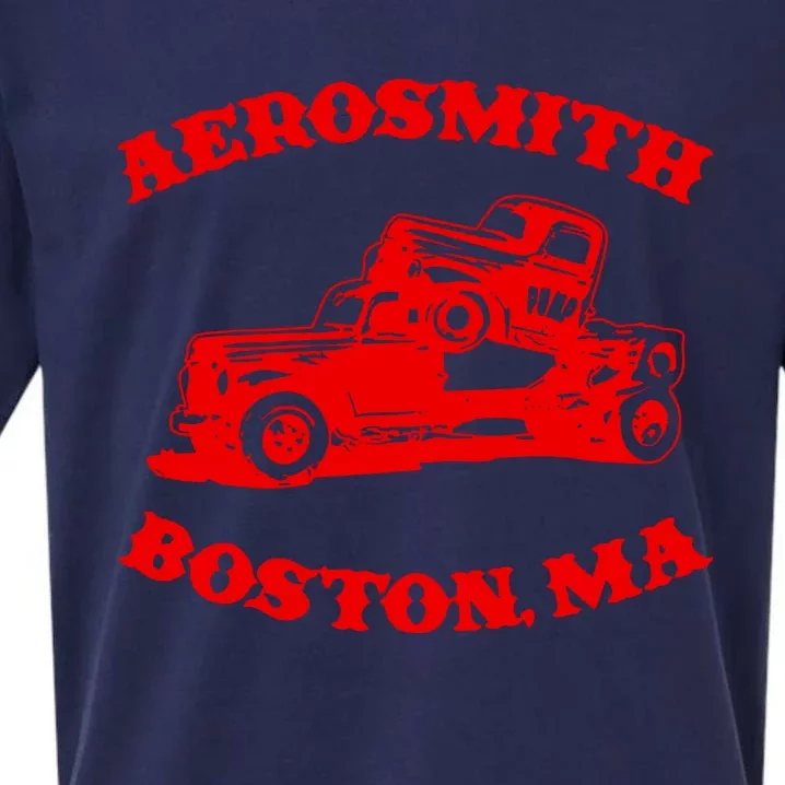 A.E.R.O.S.M.I.T.H Boston Ma Pump Sueded Cloud Jersey T-Shirt