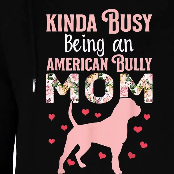 American Bully Mom Shirt Pitty Pitties Bulldog Mama Gift Womens Funnel Neck Pullover Hood