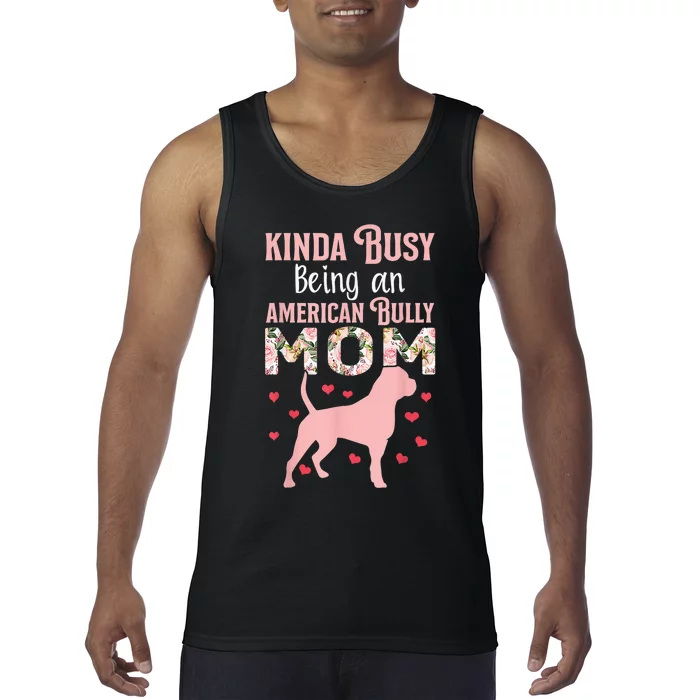 American Bully Mom Shirt Pitty Pitties Bulldog Mama Gift Tank Top