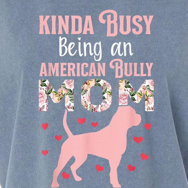 American Bully Mom Shirt Pitty Pitties Bulldog Mama Gift Garment-Dyed Women's Muscle Tee