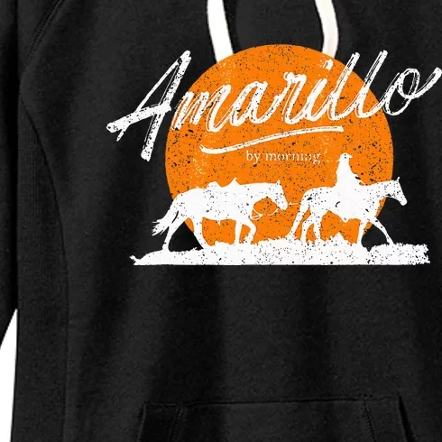 Amarillo By Morning Country Music Western Women's Fleece Hoodie