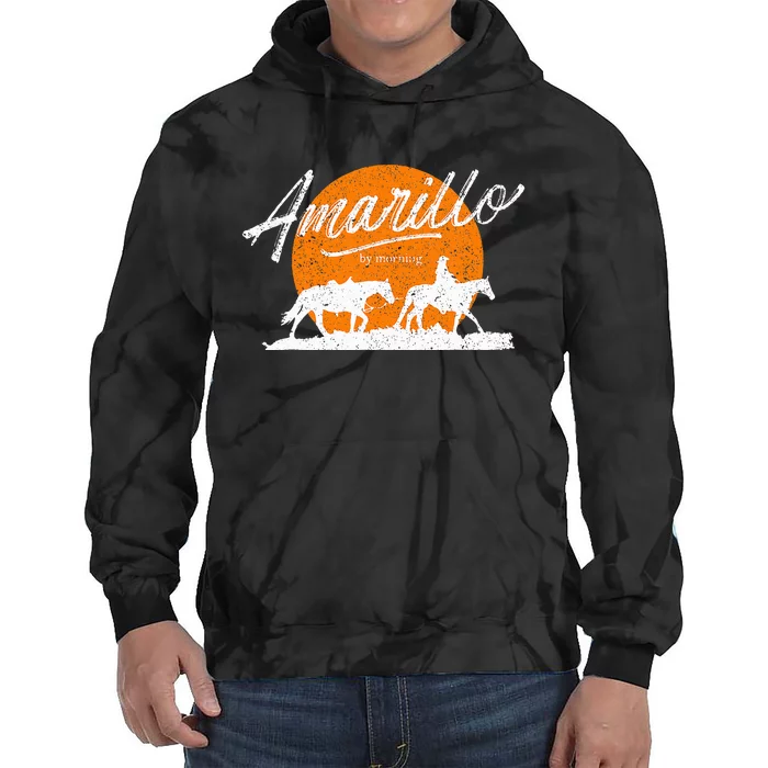 Amarillo By Morning Country Music Western Tie Dye Hoodie