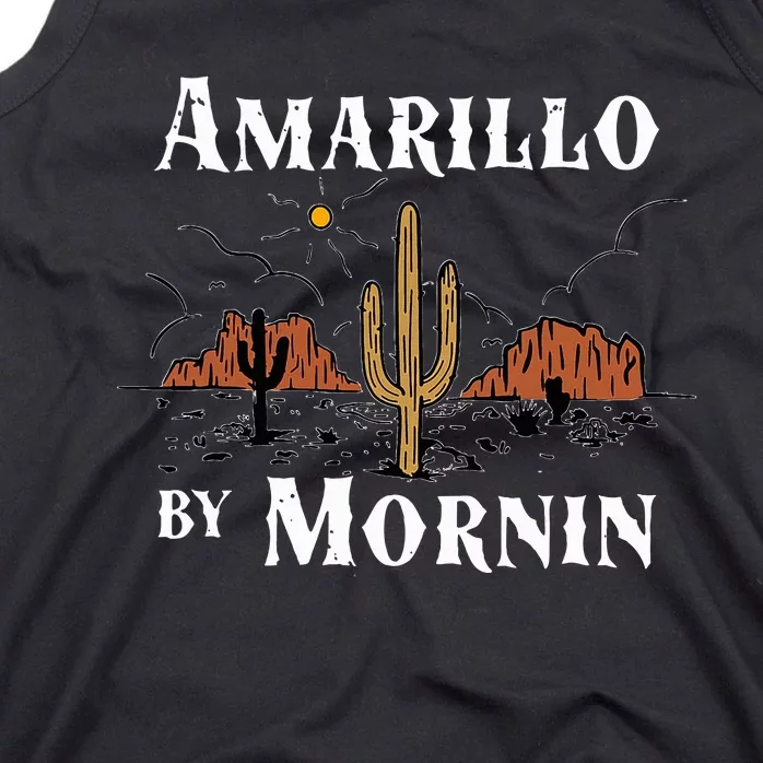 Amarillo By Morning Country Music Western Tank Top