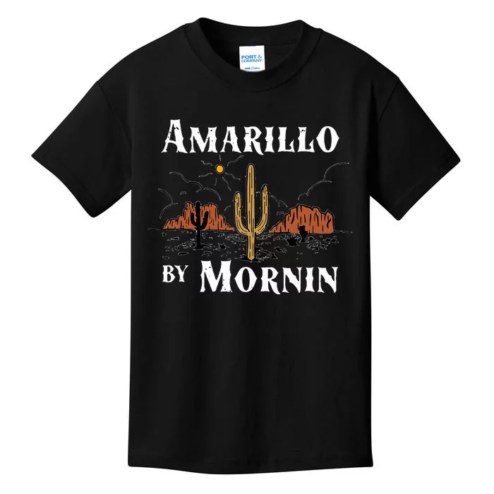 Amarillo By Morning Country Music Western Kids T-Shirt