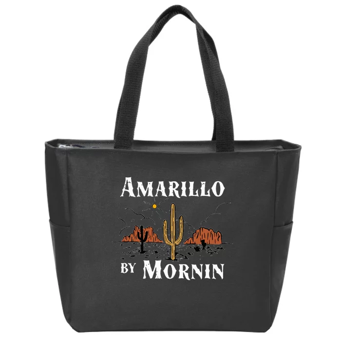 Amarillo By Morning Country Music Western Zip Tote Bag