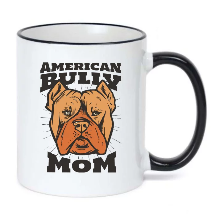 American Bully Mom Black Color Changing Mug