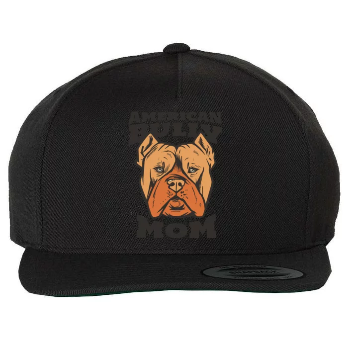 American Bully Mom Wool Snapback Cap