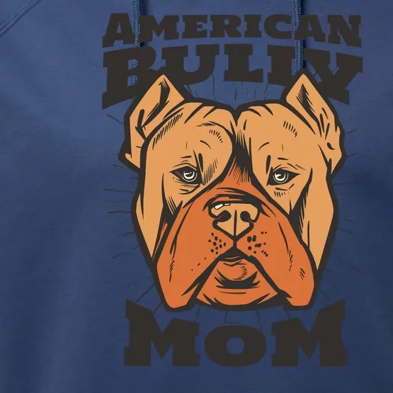 American Bully Mom Performance Fleece Hoodie