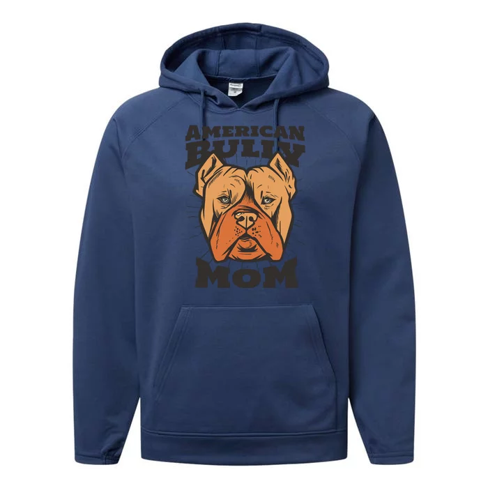 American Bully Mom Performance Fleece Hoodie