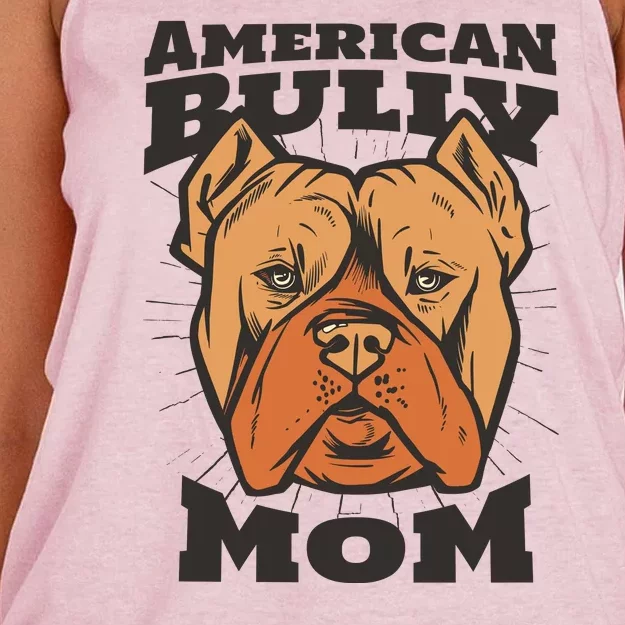 American Bully Mom Women's Knotted Racerback Tank