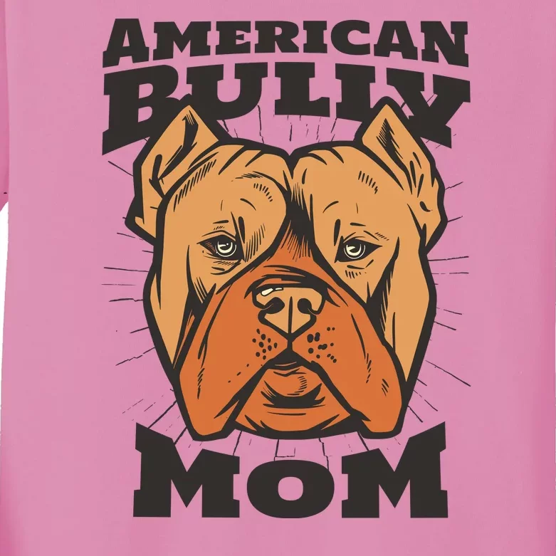 American Bully Mom Kids Long Sleeve Shirt