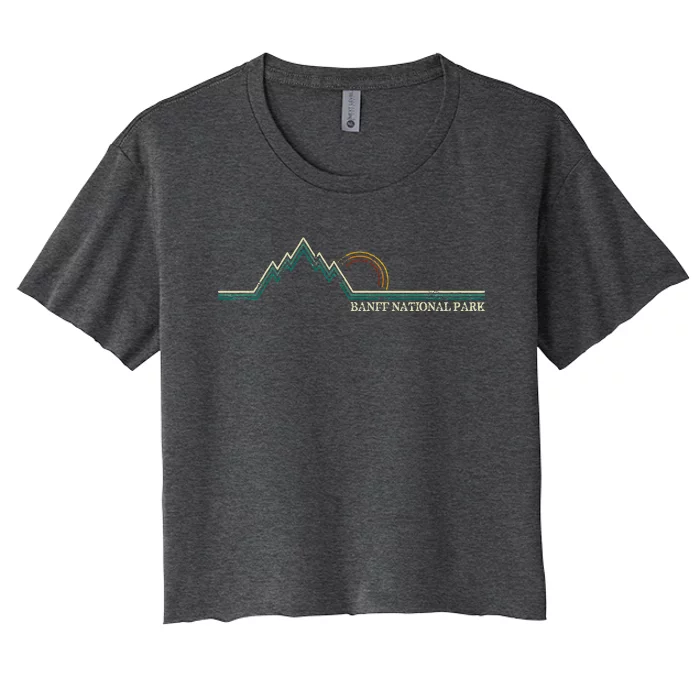 Alberta Banff National Park Canada Adventure Women's Crop Top Tee