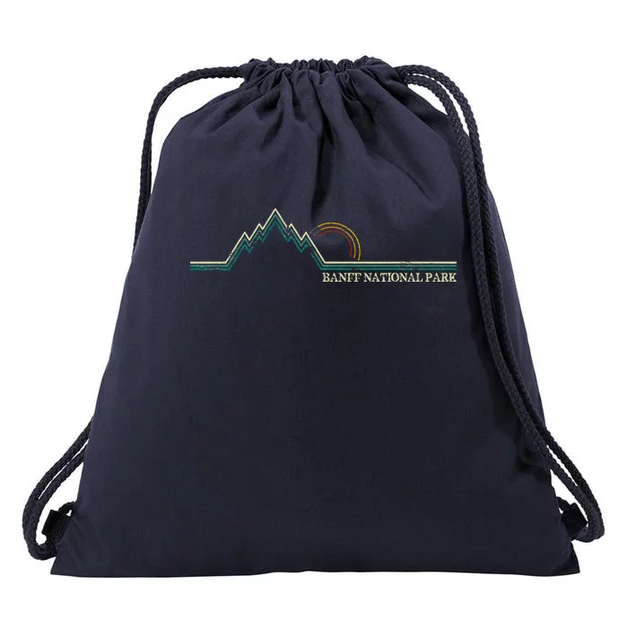 Alberta Banff National Park Canada Adventure Drawstring Bag