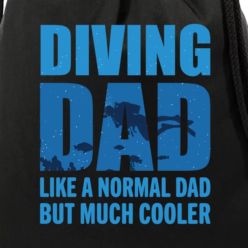 Always Be Nice To A Diver Scuba Diving Diver Gift For Fathers Day Drawstring Bag