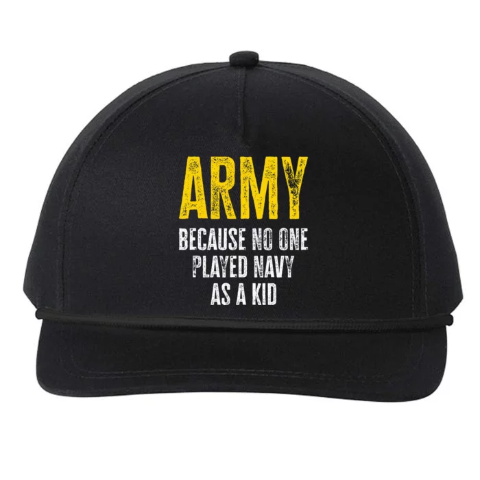 Army Because No One Played Snapback Five-Panel Rope Hat